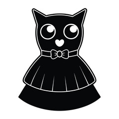 A sleek black-dress hipster logo featuring a modern, minimalist design with stylish elements like bold lines, glasses, and a touch of retro flair for a trendy vibe.