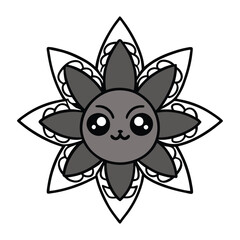 A detailed blackwork tattoo flash featuring intricate mandala patterns, showcasing symmetry, bold lines, and geometric shapes for a striking, artistic design.