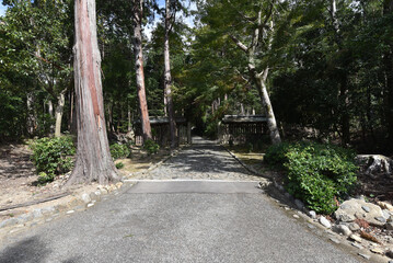 天智天皇陵　参道　京都市山科区御陵