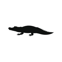 Realistic Crocodile & Alligator Silhouettes – Editable Vector Art