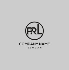 Elegant PRL Monogram Logo for Branding

