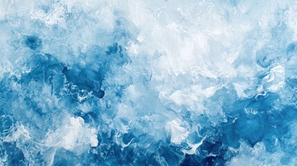 Abstract Blue and White Marble Texture