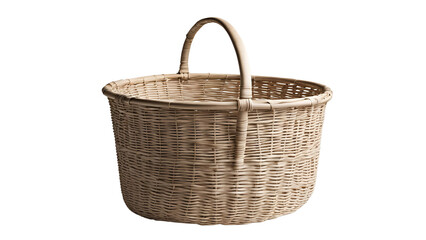 Obraz premium empty wicker laundry basket