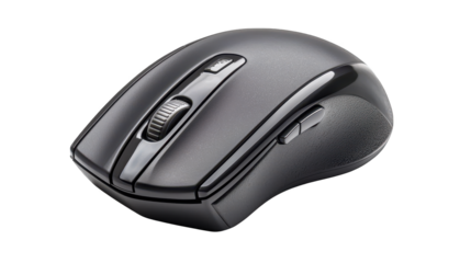 Sleek black computer mouse, enhance your precision and control for seamless navigation