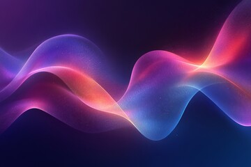 Obraz premium Abstract technology background with a blue gradient and curved lines vector presentation design, in a flat style, a minimalistic background. Illustration of a futuristic background
