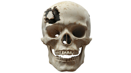 Fototapeta premium skull on black background