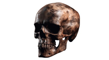 skull on white background