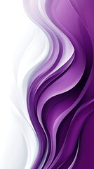 Obraz premium Abstract swirling purple and white waves