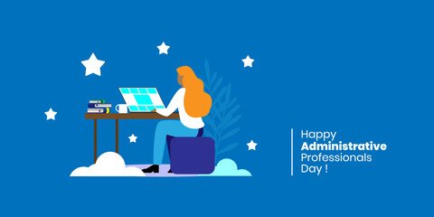 Administrative Professionals Day, Holiday concept, Secretary Day holiday, celebration, card, poster	