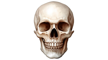 Obraz premium skull on white