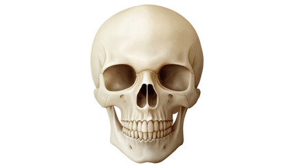 Obraz premium human skull isolated on white