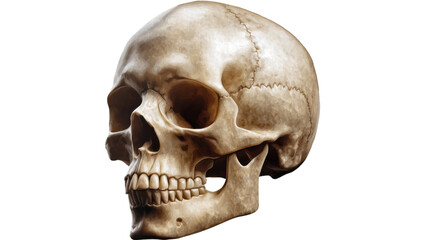 Naklejka premium human skull isolated on white