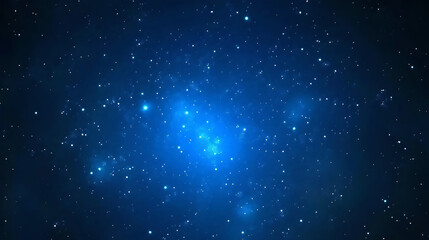 Fototapeta premium Deep Blue Cosmos, a Starry Night Sky Background