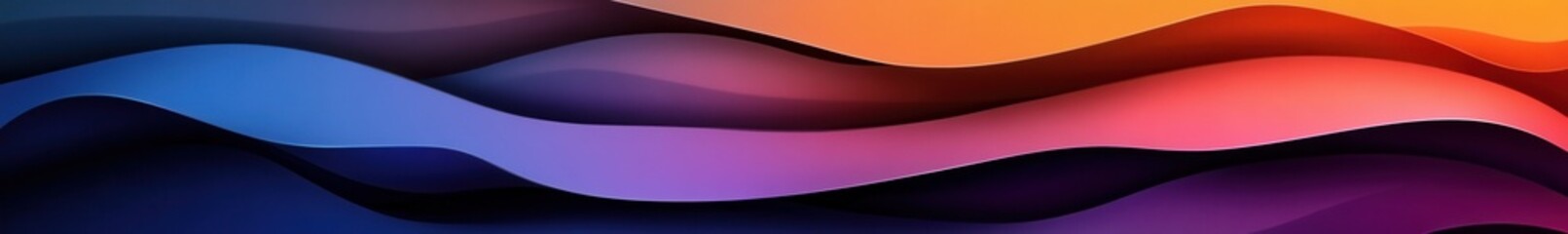 Fototapeta premium Abstract colorful waves forming flowing pattern with vivid gradient tones