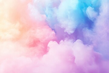 Dreamy pastel clouds at sunrise for soft backgrounds and soothing aesthetic projects