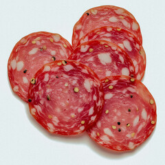 Slices of Delicious Salami