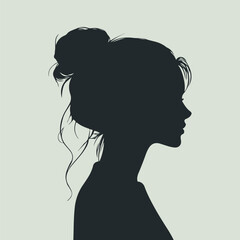Girl silhouette vector illustration
