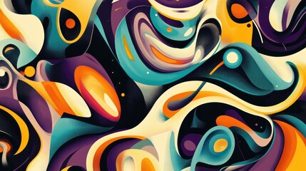 Abstract colorful liquid flow pattern background design