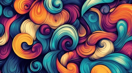 Abstract colorful swirling pattern background