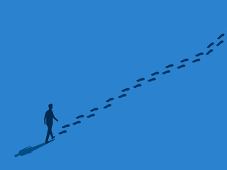 Inspiration ,Leadership ,Businessman follows in footsteps