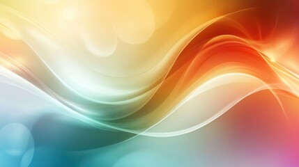 Abstract colorful wavy design background with soft lighting