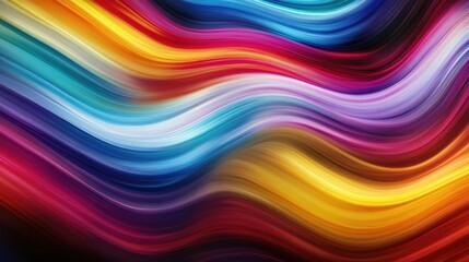 Abstract colorful wavy lines background