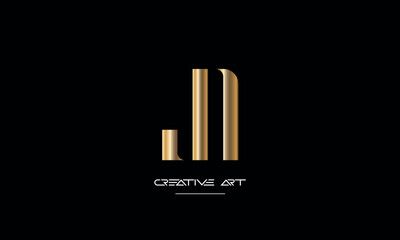 LN, NL, L, N abstract letters logo monogram