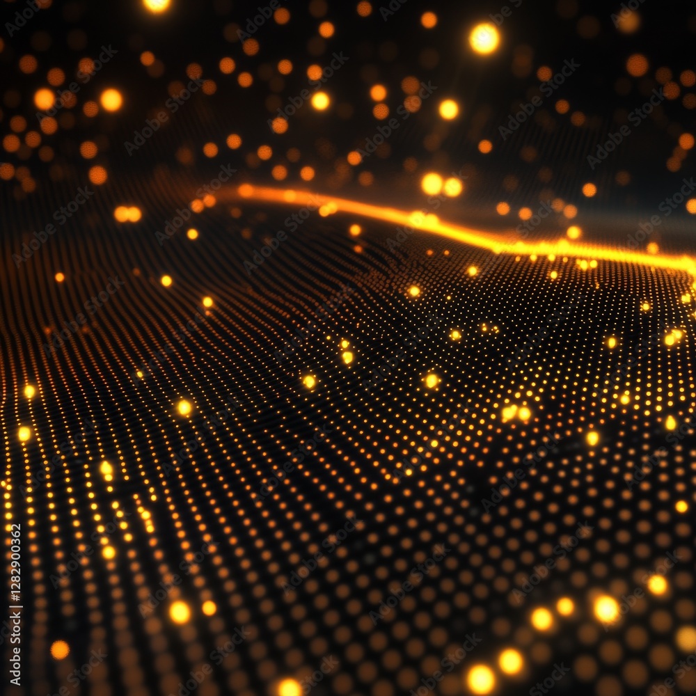 Poster Abstract Golden Data Stream: A Glowing Network of Information Flowing Through the Digital Space.