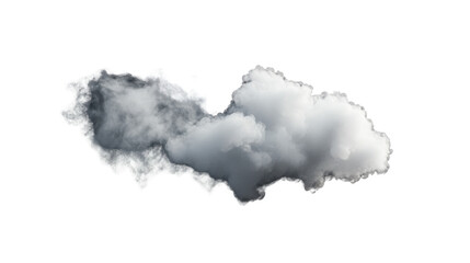 smoke on the white background
