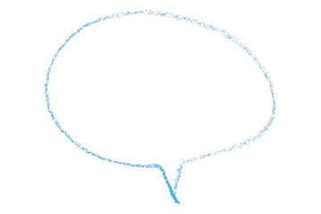 Separate light blue speech bubbles on transparent background.