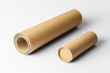 Cardboard Tubes Rolled Packaging Material Displayed