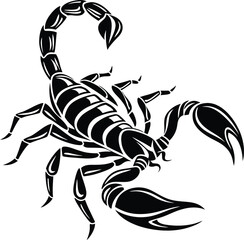Scorpion Silhouette, Vector Design, Scorpion Icon