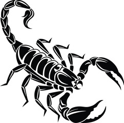 Scorpion Silhouette, Vector Design, Scorpion Icon