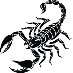 Scorpion Silhouette, Vector Design, Scorpion Icon