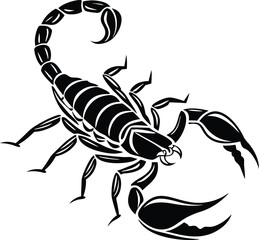 Scorpion Silhouette, Vector Design, Scorpion Icon
