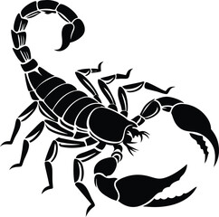 Scorpion Silhouette, Vector Design, Scorpion Icon
