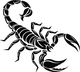 Scorpion Silhouette, Vector Design, Scorpion Icon