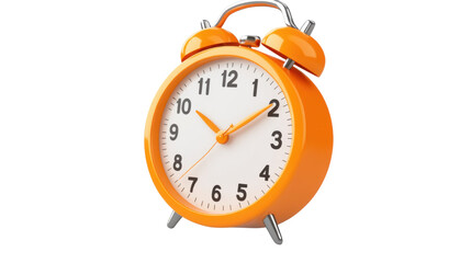 old alarm clock isolated on white background