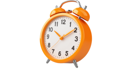 old alarm clock isolated on white background