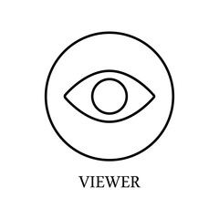 Icon a viewer, isolated against a clean background.