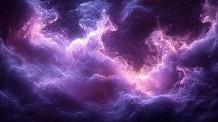Fototapeta premium Purple nebula cosmic swirl, space background, design element