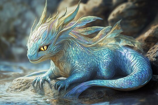 Royal Blue Dragon Scales – Finfolk Productions