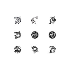 A batch of fish icon