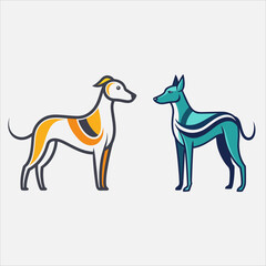 Obraz premium Funny Dog Vector Illustrations – Great for Stickers and Prints