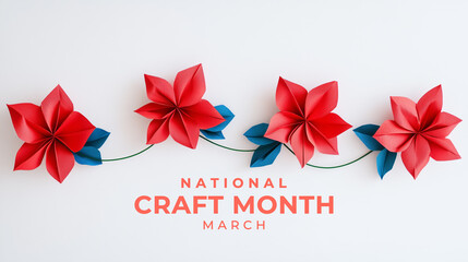 National Craft Month. Craft concept background.