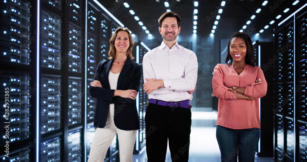 Aufkleber diverse team of engineers collaborating