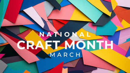 National Craft Month. Craft concept background.