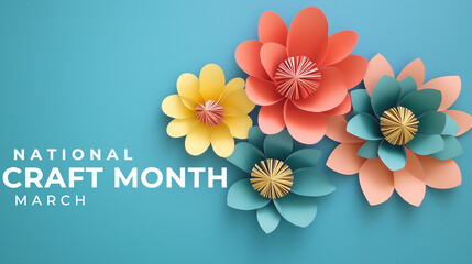 National Craft Month. Craft concept background.