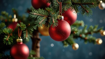 Fototapeta premium Christmas Tree with Decorations