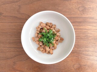 青ネギ入り納豆